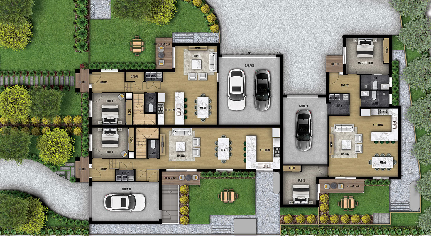 2d Colour Floorplans S30647 12 Browning Rd, Boronia (floor Plans) Site Plan