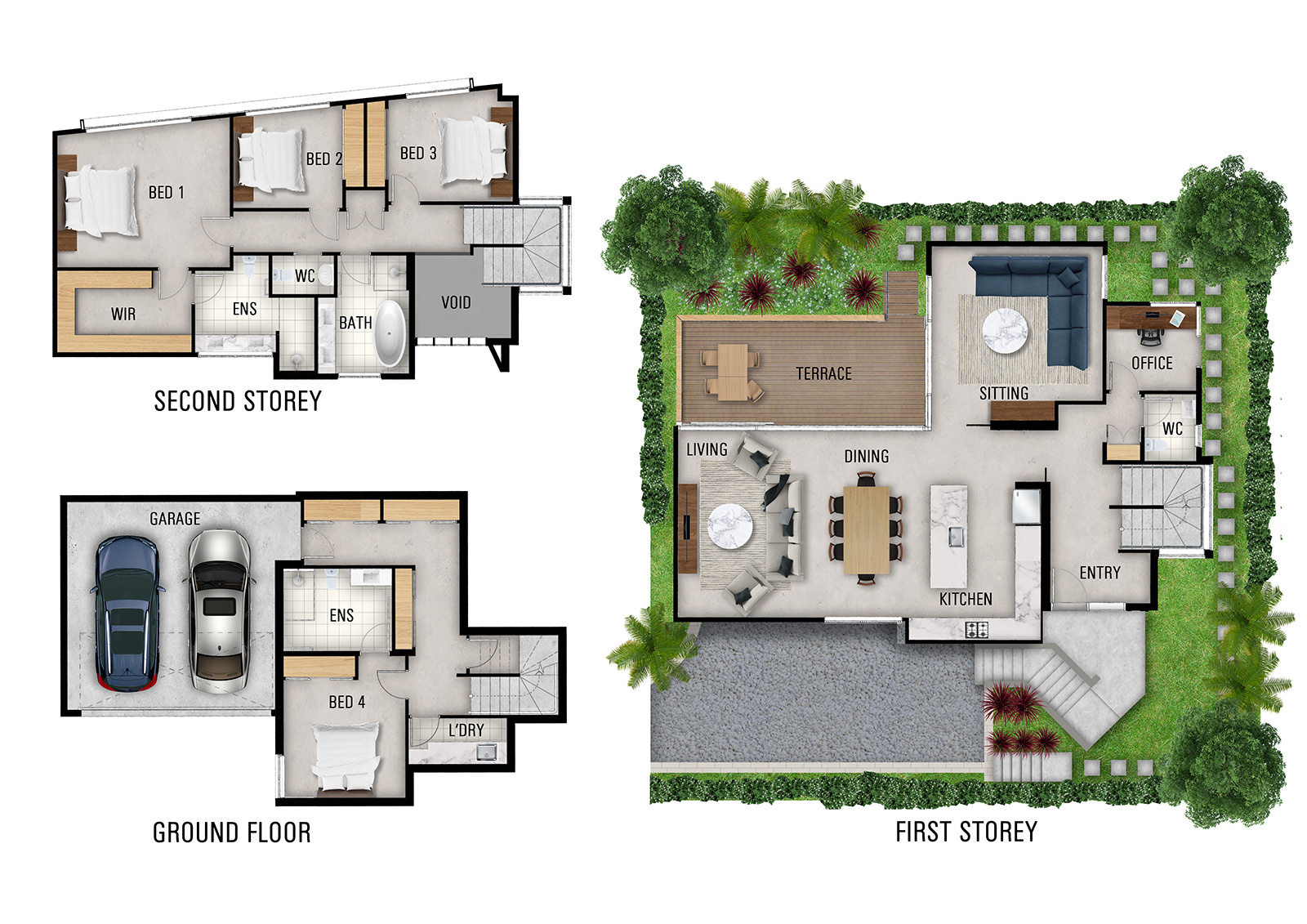 Architectural floor plan layout design