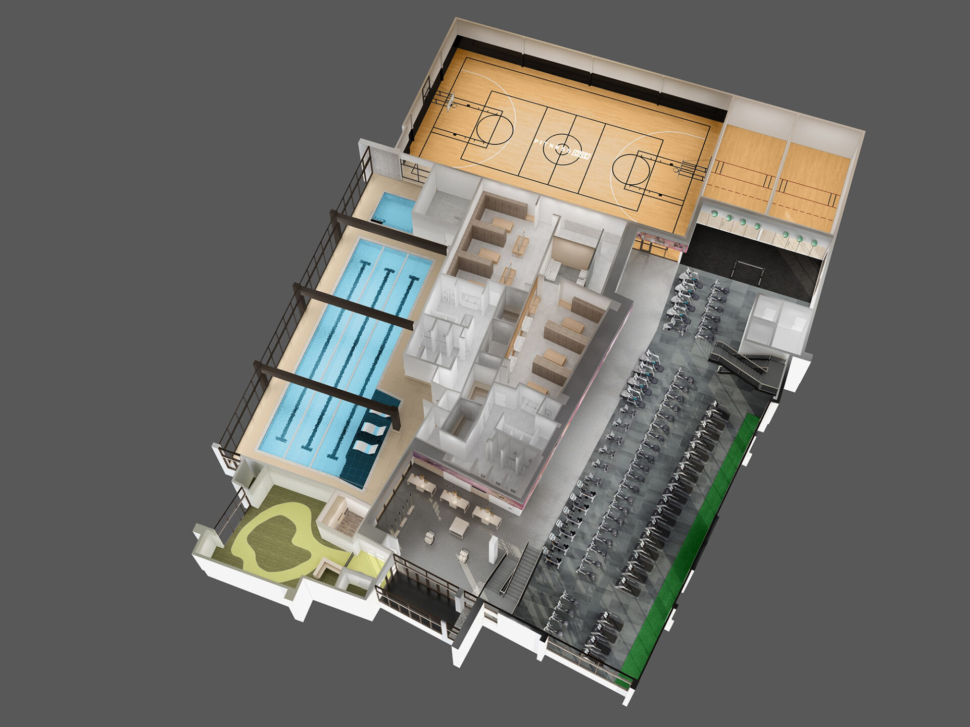 2676 Fitness Center SUS2587 3D Floorplan Main Level 0407 2